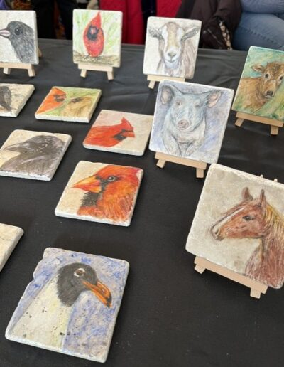 Animal Portraits on Tiles